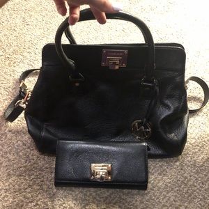 Used black MK purse